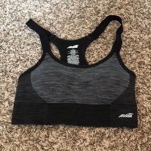 Avia black adjustable sports bra